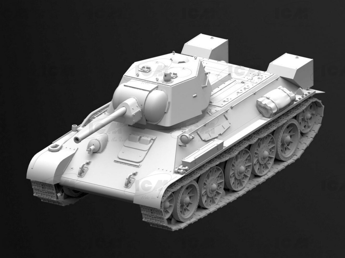 Zdjęcie dodatkowe produktu T-34/76 (early 1943 production) 1:35 ICM 35365