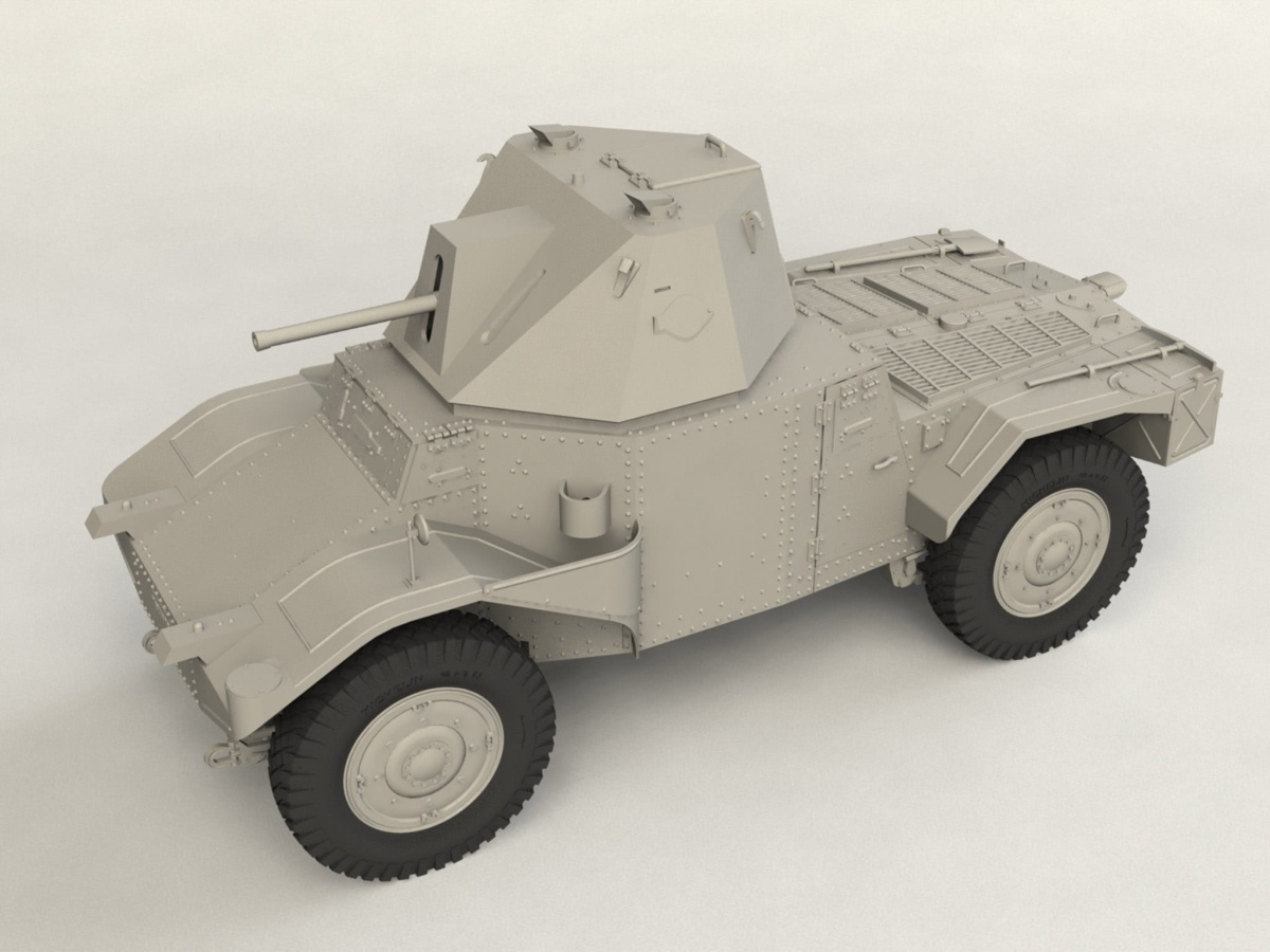 Zdjęcie dodatkowe produktu Panzerspahwagen P 204 (f) with CDM turret 1:35 ICM 35377