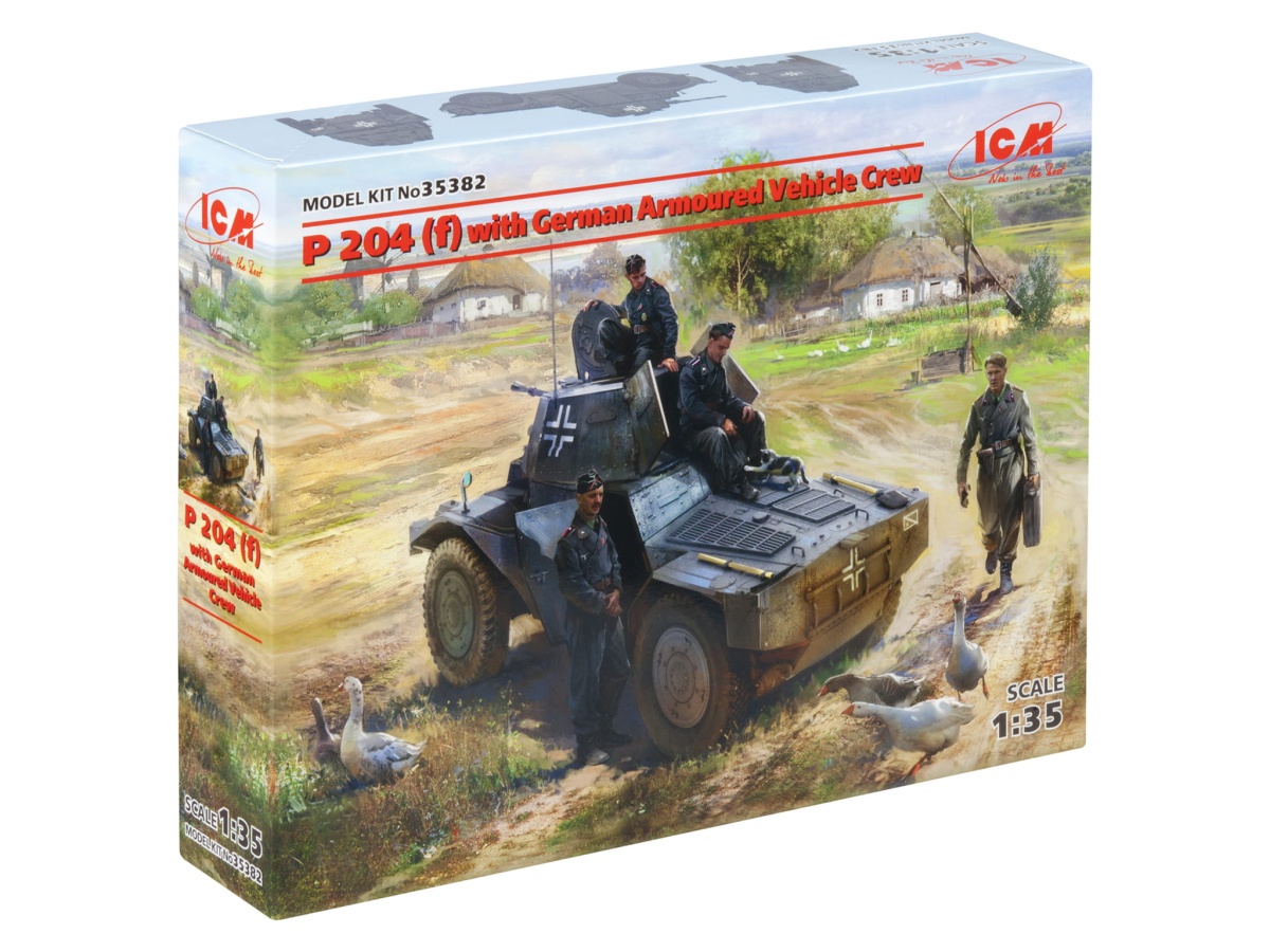 Zdjęcie dodatkowe produktu P 204 (f) with German Armoured Vehicle Crew 1:35 ICM 35382