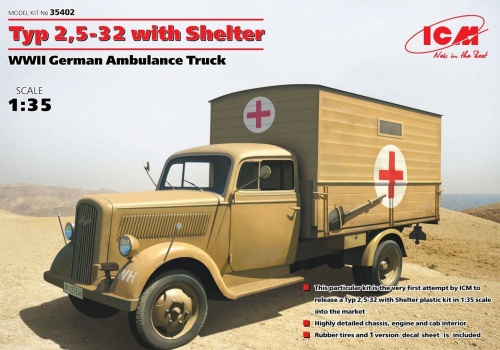 Typ 2,5-32 with Shelter 1:35 ICM 35402