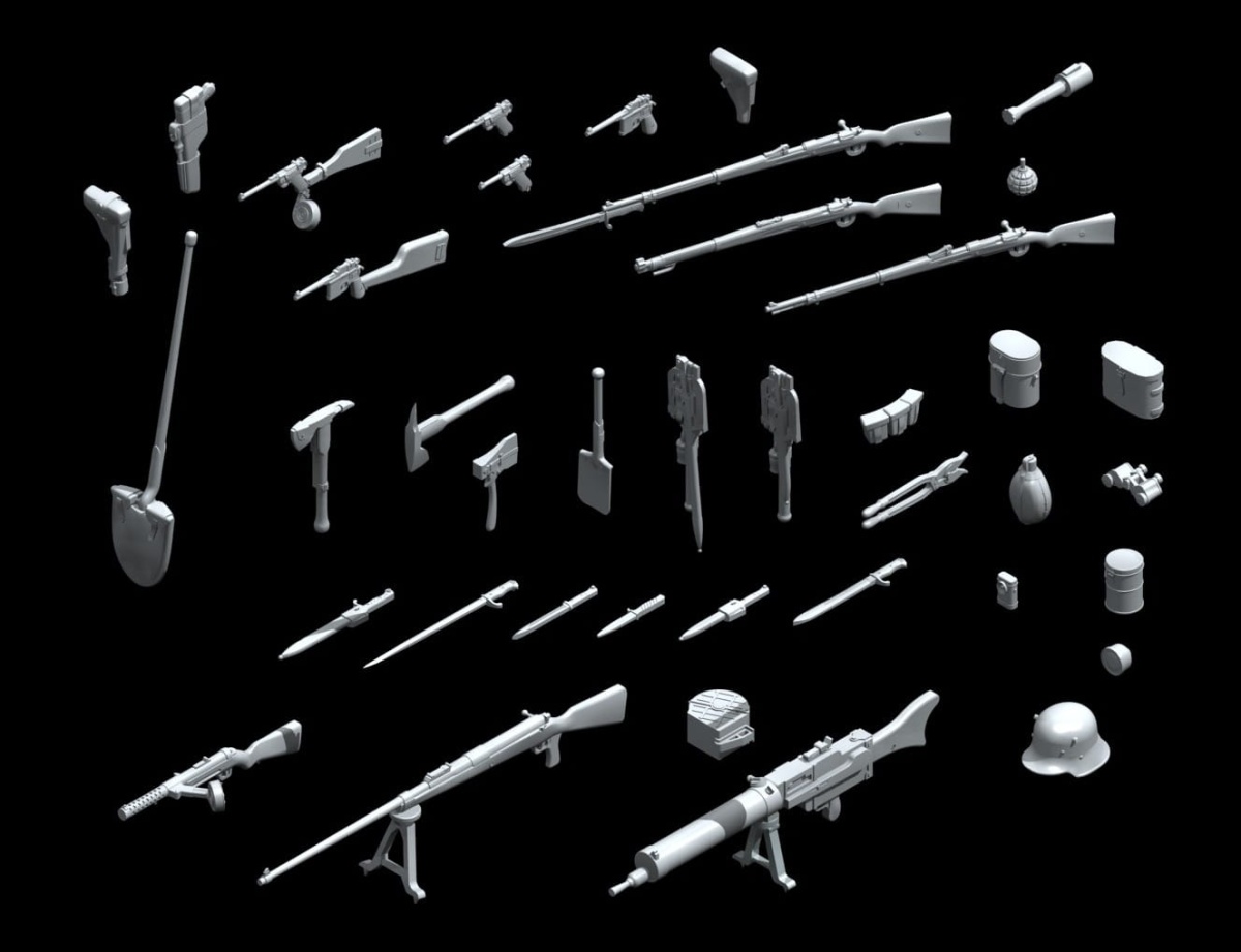 Zdjęcie dodatkowe produktu WWI German Infantry Weapon and Equipment 1:35 ICM 35678