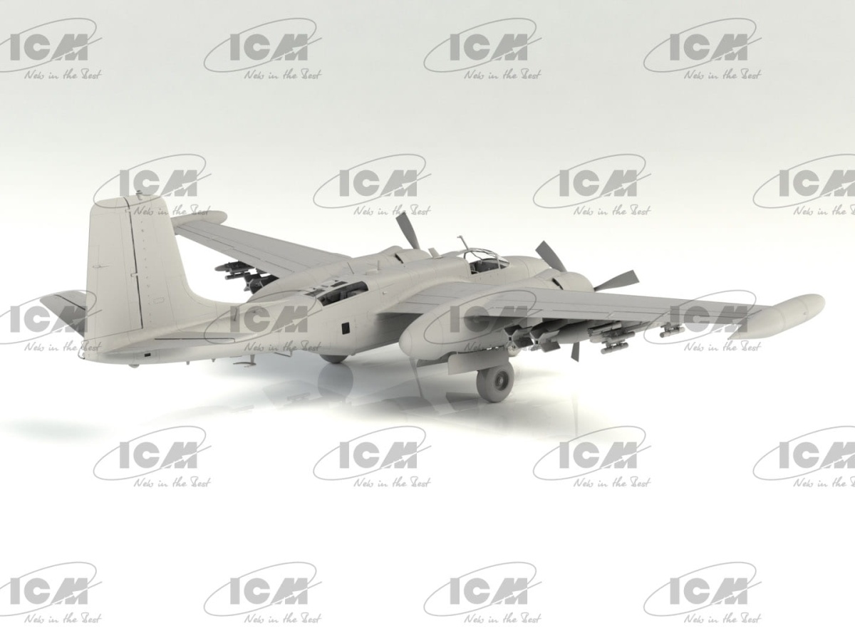 Zdjęcie dodatkowe produktu B-26K with USAF Pilots and Ground Personnel 1:48 ICM 48280