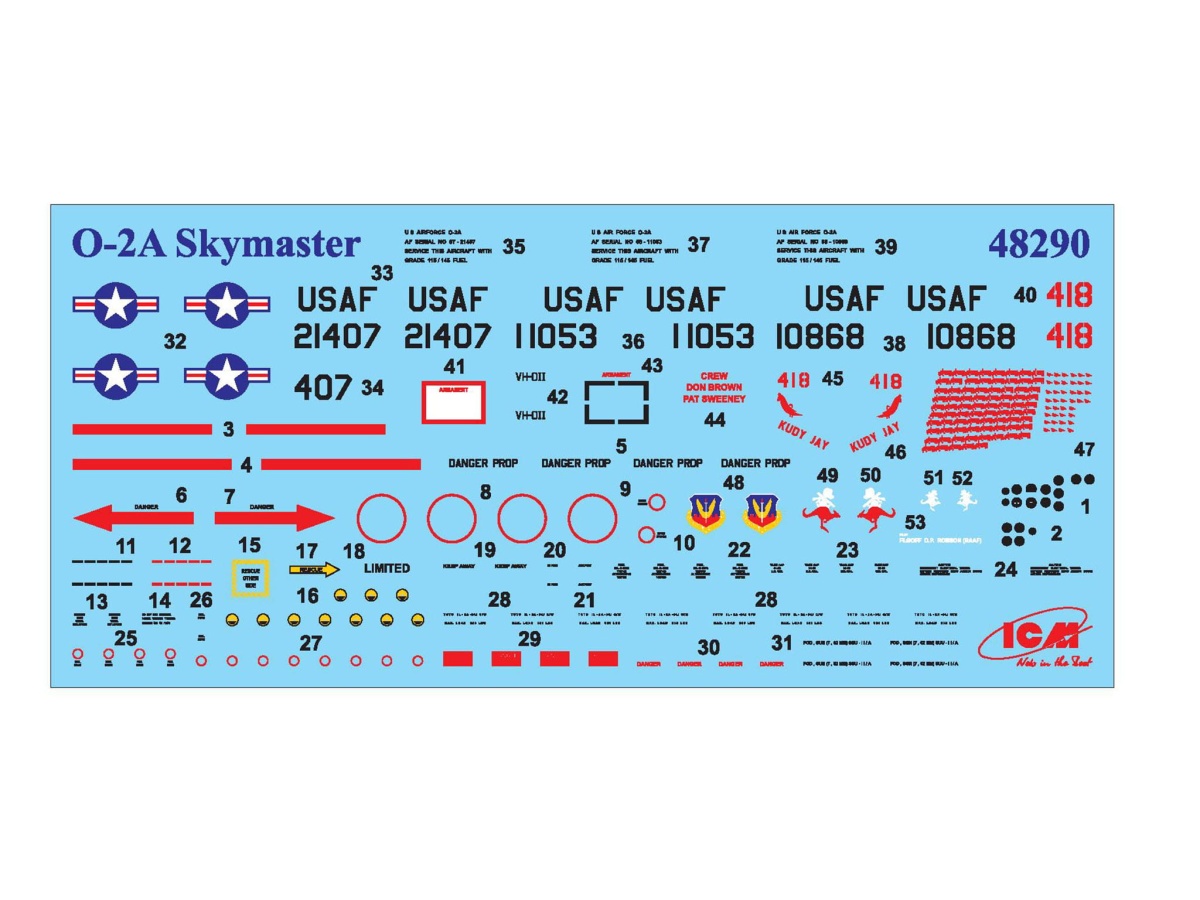 Zdjęcie dodatkowe produktu Cessna O-2A Skymaster 1:48 ICM 48290