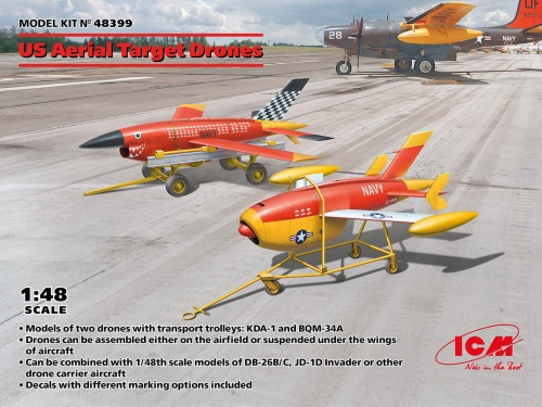 US Aerial Target Drones 1:48 ICM 48399