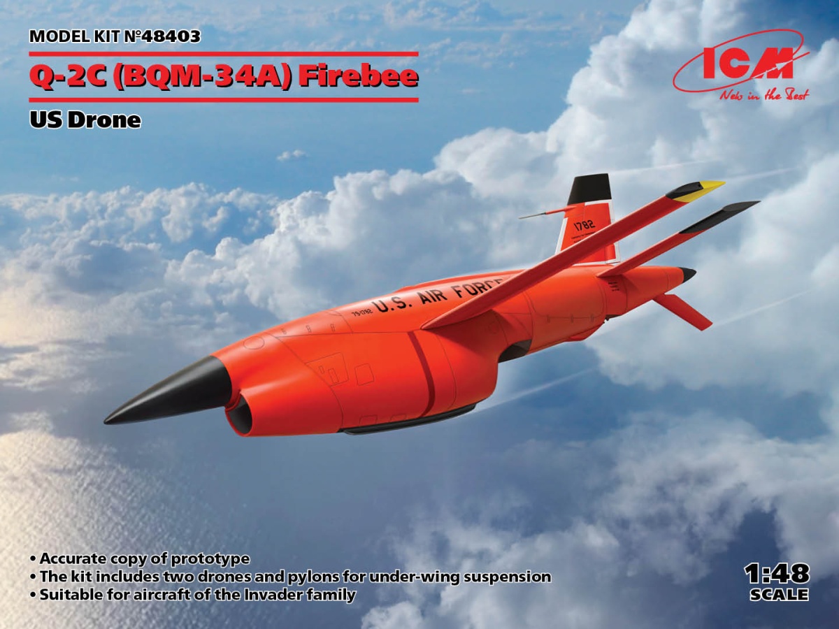 Zdjęcie główne produktu BQM-34А (Q-2C) Firebee 1:48 ICM 48403