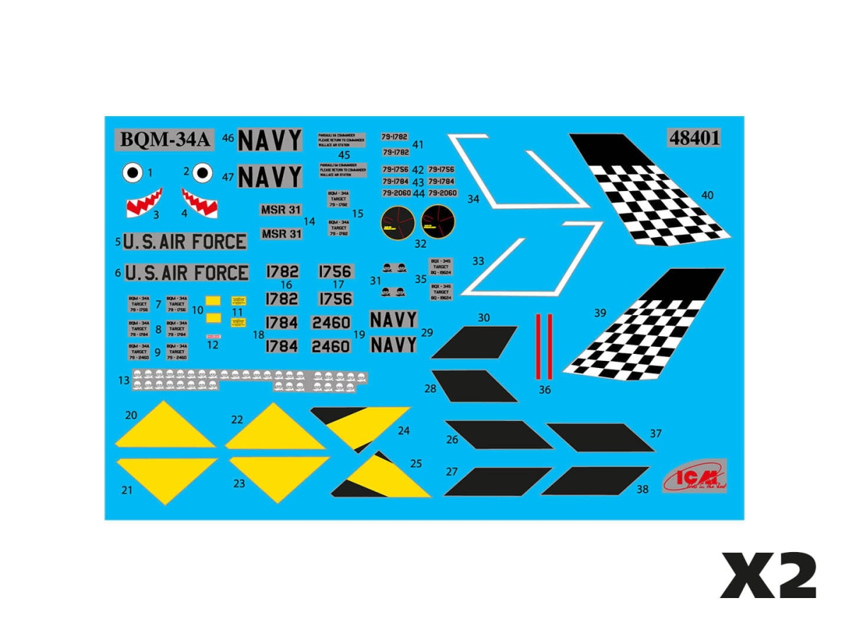 Zdjęcie dodatkowe produktu BQM-34А (Q-2C) Firebee 1:48 ICM 48403