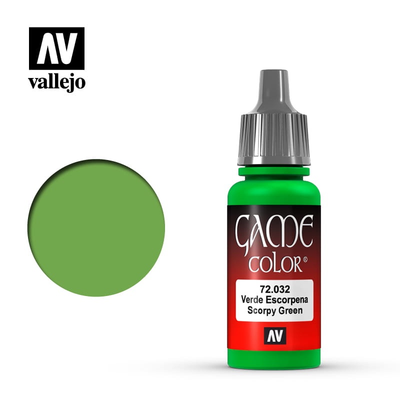 Zdjęcie dodatkowe produktu Vallejo 72032 Scorpy Green Game Color Farba