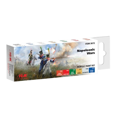 Acrylic paints set for Napoleonic Wars ICM 3072