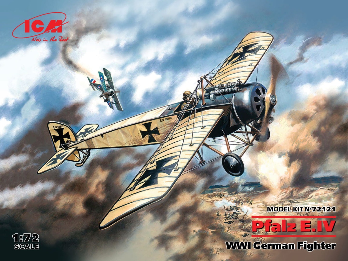 Zdjęcie główne produktu Pfalz E.IV 1:72 ICM 72121
