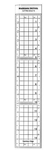 Zdjęcie dodatkowe produktu Skala do Cięcia (15 Cm) [krawędź Ze Stali Nierdzewnej] Hasegawa TT40