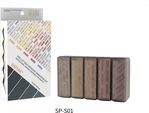 Zestaw papierów ściernych 180-800, 100szt DSPIAE 56583