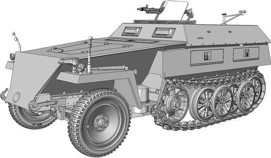 Zdjęcie dodatkowe produktu le.SPW Sd.Kfz.250/1 Ausf.B (neu) 1:35 Das Werk 35029