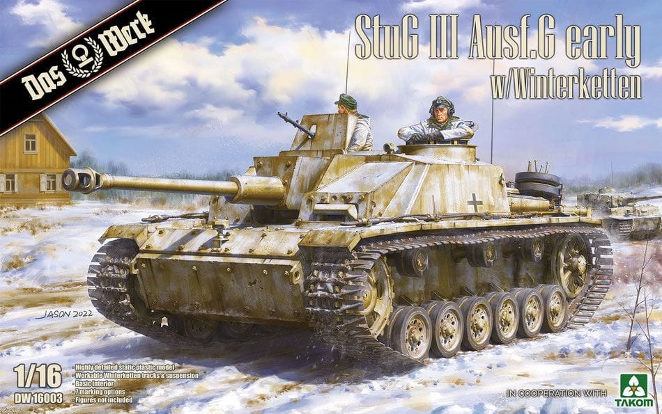 Zdjęcie główne produktu StuG III Ausf.G early w/Winterketten 1:16 Das Werk 16003