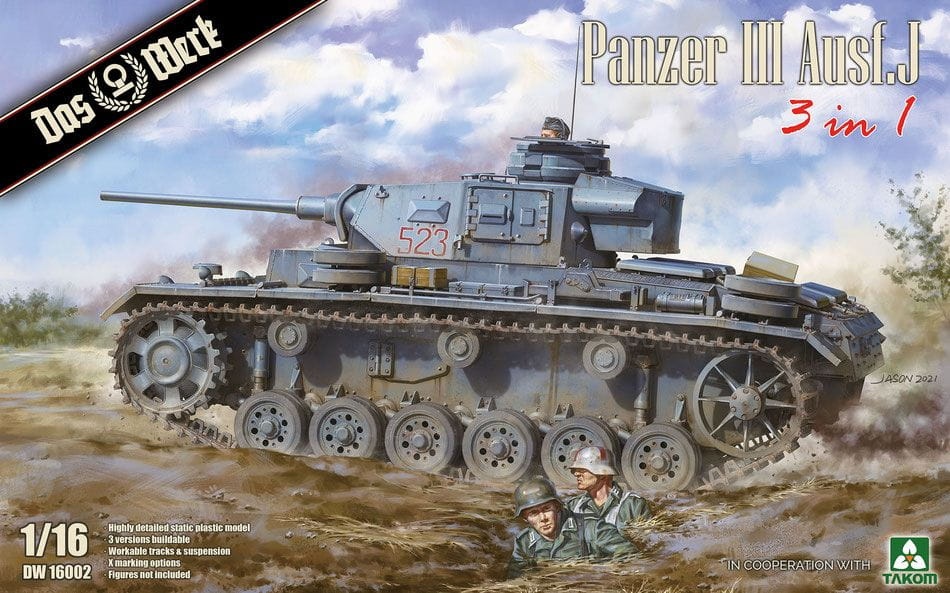 Zdjęcie główne produktu Panzer III Ausf.J 1:16 Das Werk 16002