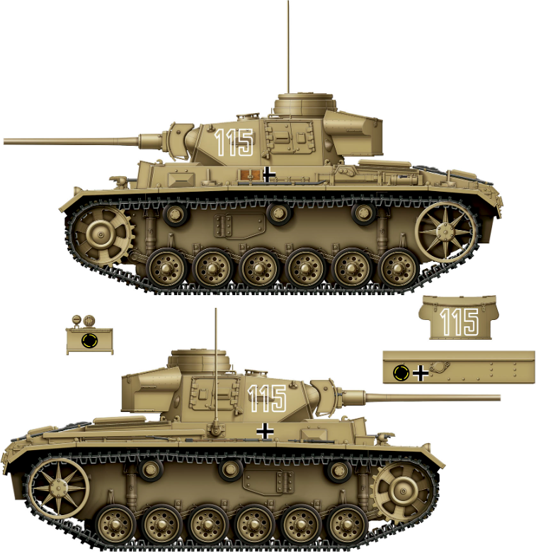 Zdjęcie dodatkowe produktu Panzer III Ausf.J 1:16 Das Werk 16002