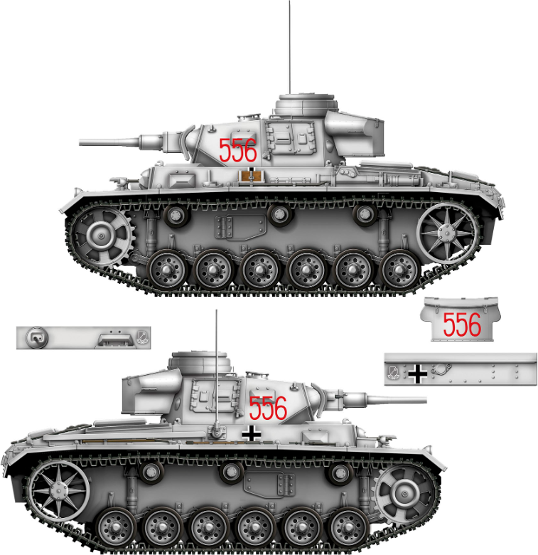 Zdjęcie dodatkowe produktu Panzer III Ausf.J 1:16 Das Werk 16002