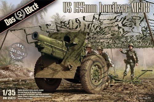 US 155mm howitzer M1918 1:35 Das Werk 35023
