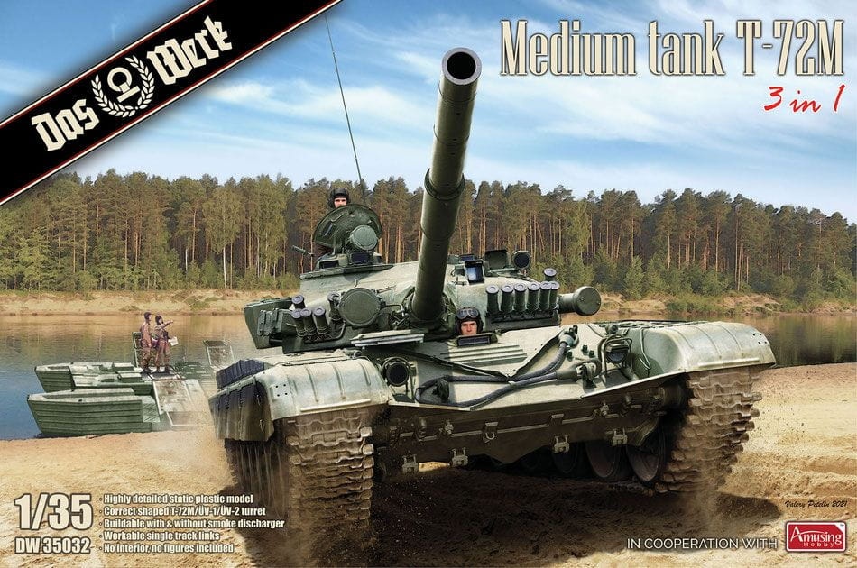Zdjęcie główne produktu Medium tank T-72M 1:35 Das Werk 35032