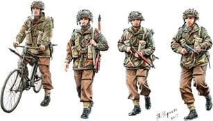 WWII British Paratroops in Action 1:35 Bronco CB35177