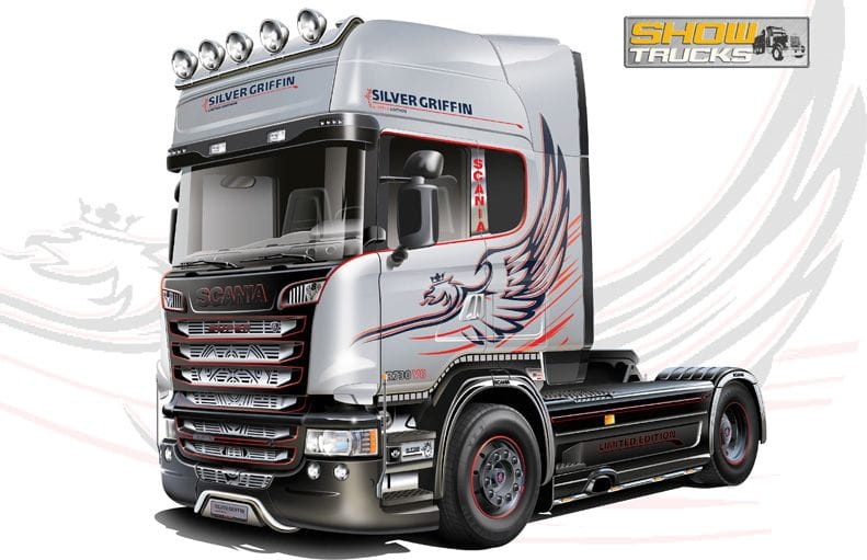 Zdjęcie dodatkowe produktu Scania R730 V8 Streamline Silver Griffin 1:24 Italeri 3906