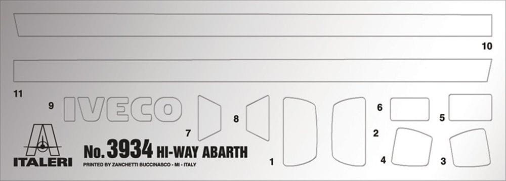 Zdjęcie dodatkowe produktu Iveco Hi-Way E5 Abarth 1:24 Italeri 3934