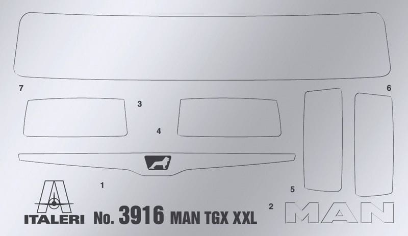Zdjęcie dodatkowe produktu Man TGX XXL D38 1:24 Italeri 3916