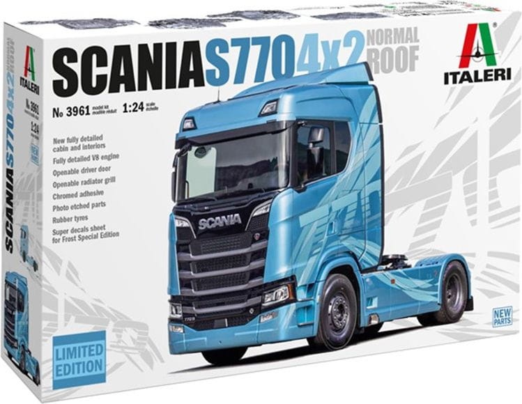 Zdjęcie główne produktu Scania S770 4x2 Normal Roof 1:24 Italeri 3961