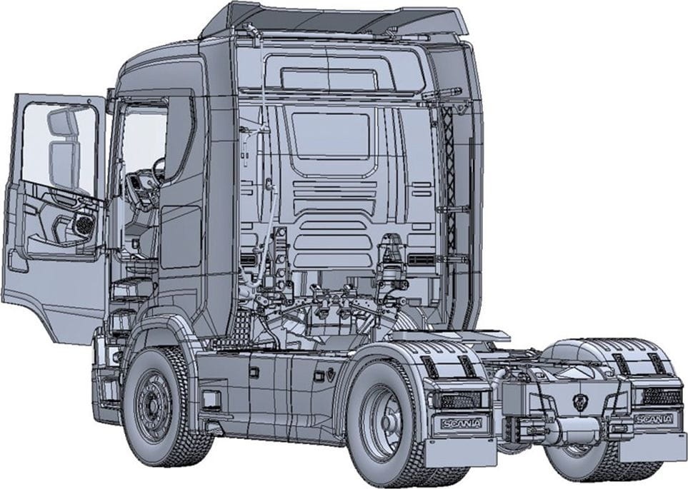 Zdjęcie dodatkowe produktu Scania S770 4x2 Normal Roof 1:24 Italeri 3961