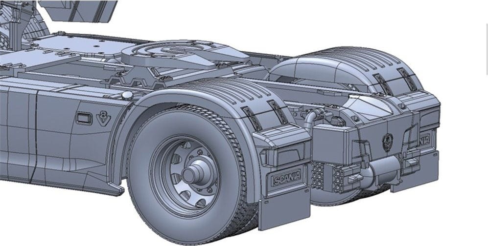 Zdjęcie dodatkowe produktu Scania S770 4x2 Normal Roof 1:24 Italeri 3961