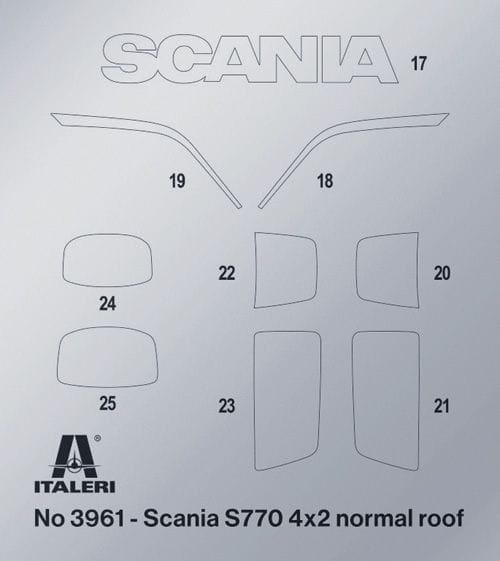 Zdjęcie dodatkowe produktu Scania 770S V8 White Cab 1:24 Italeri 3965