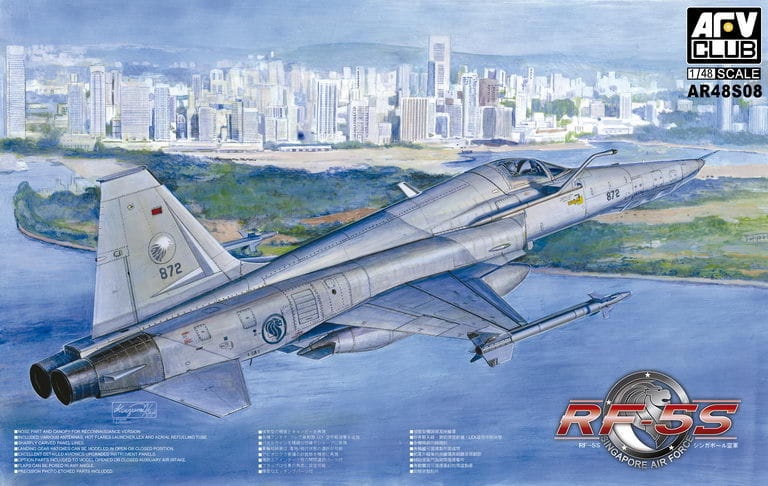 Zdjęcie główne produktu RF-5S Tiger eye Singapore Air Force 1:48 AFV Club 48S08