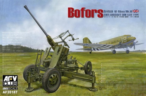 Bofors 40mm Mk III Anti Aircraft Gun (British Version) 1:35 AFV Club 35187