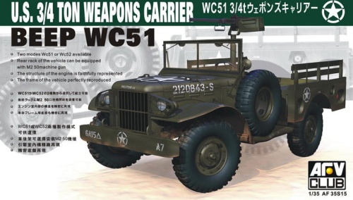 US WC51 3/4 Ton Weapons Carrier 1:35 AFV Club 35S15