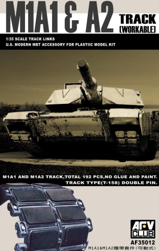 M1A1/M1A2 T158 Big Foot track links 1:35 AFV Club 35012