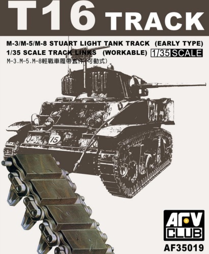 T16 Track M3/M5 Stuart Light Tank Track 1:35 AFV Club 35019