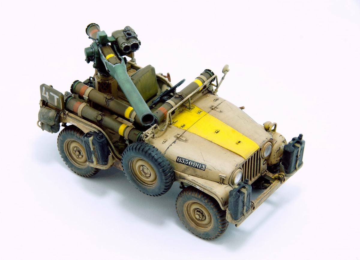 Zdjęcie dodatkowe produktu M38A1/CJ-5 with TOW Anti-Tank Missile Vehicle Orev 1:35 AFV Club 35S97