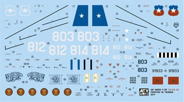 Zdjęcie dodatkowe produktu F-5E Tiger III Chile and Morocco Air Force 1:48 AFV Club 48S02
