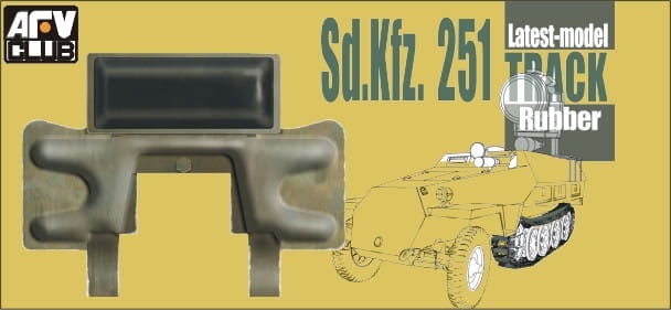 Zdjęcie dodatkowe produktu German Halftrack Sd.Kfz. 251, Sd.Kfz. 11 Workable Track Link 1:35 AFV Club 35081
