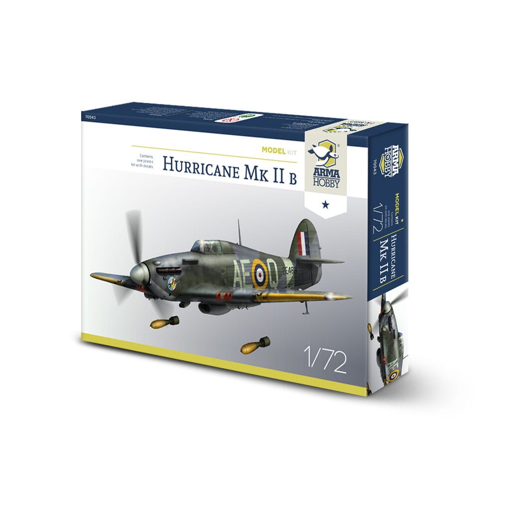 Zdjęcie główne produktu Hurricane Mk II b Model Kit 1:72 Arma Hobby 70043