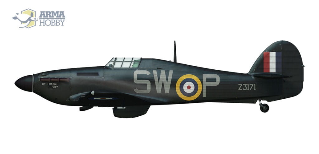 Zdjęcie dodatkowe produktu Hurricane Mk II b Model Kit 1:72 Arma Hobby 70043