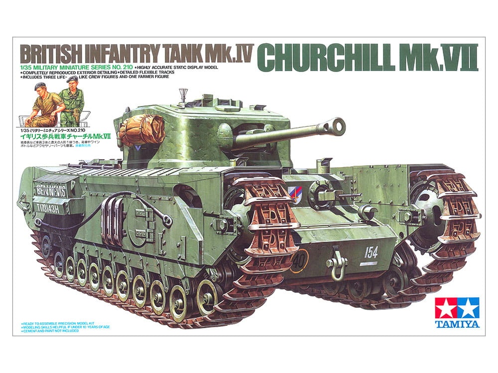 Zdjęcie główne produktu Churchill Mk.VII British Infantry Tank Mk.IV 1:35 Tamiya 35210