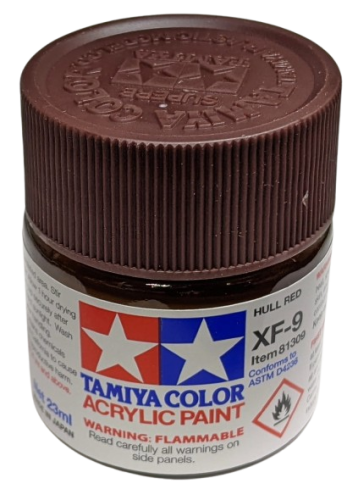 Tamiya 81309 XF-9 Hull Red Farba 23ml XF9 Acrylic