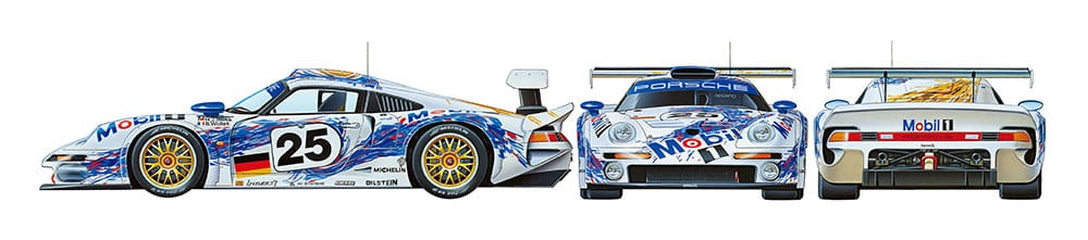 Zdjęcie dodatkowe produktu Porsche 911 GT1 (Le Mans) 1:24 Tamiya 24186