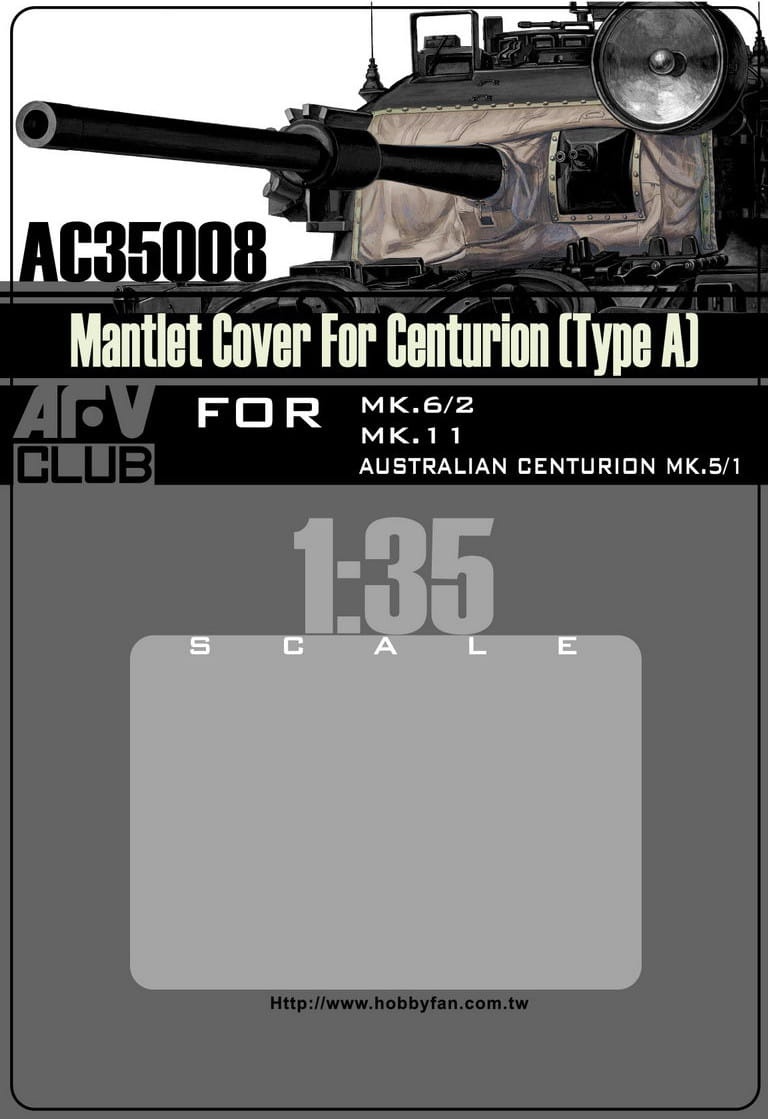 Zdjęcie główne produktu Mantlet Cover For Centurion (Type A) 1:35 AFV Club AC35008