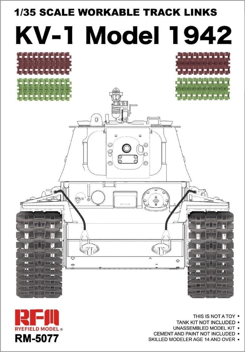 Zdjęcie główne produktu Workable Track Links KV-1 Model 1942 1:35 Rye Field Model 5077