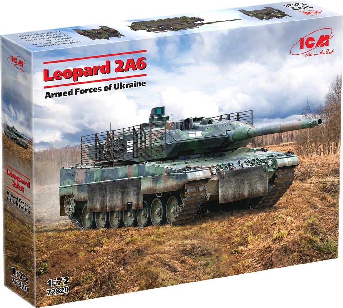 Zdjęcie dodatkowe produktu Leopard 2A6 Armed Forces of Ukraine 1:72 ICM 72820