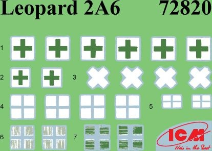 Zdjęcie dodatkowe produktu Leopard 2A6 Armed Forces of Ukraine 1:72 ICM 72820