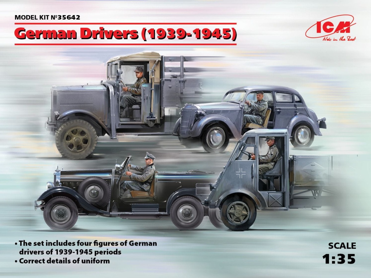 Zdjęcie główne produktu Niemieccy Kierowcy (1939-1945) 1:35 ICM 35642