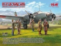 Zdjęcie główne produktu Ki-21-Ib Sally with Japanese Pilots and Ground Personnel 1:48 ICM 48197