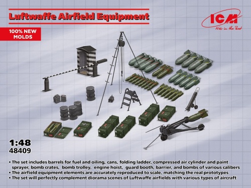 Luftwaffe Airfield Equipment 1:48 ICM 48409